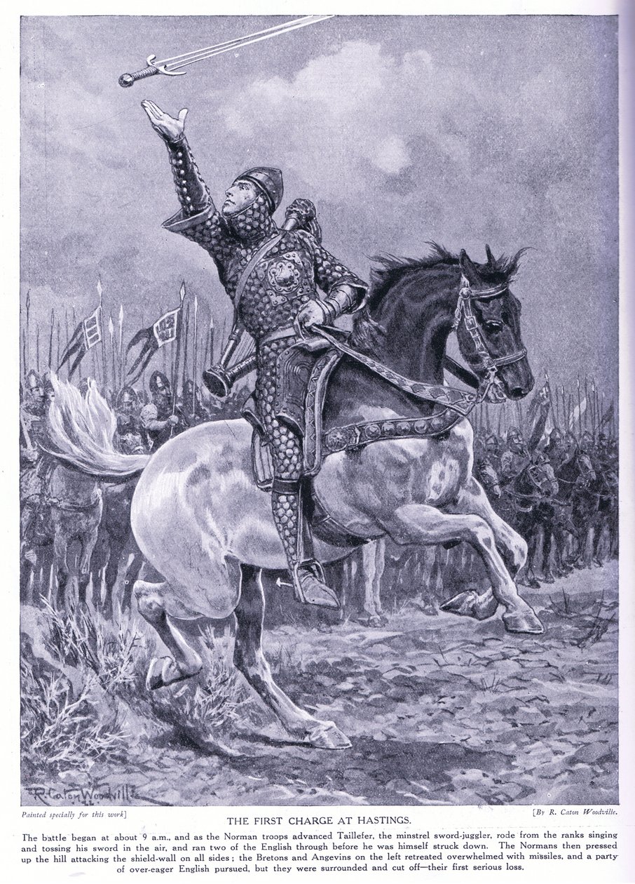 The first charge at Hastings by Richard Caton Woodville junior