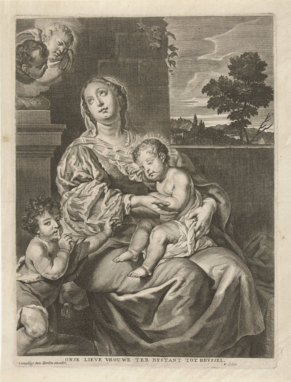 Madonna with Sleeping Child and John the Baptist by Richard Collin