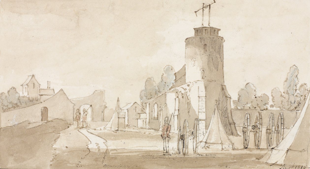 Mont St Jean, the Village of the Battle of Waterloo, South of Brussels, 1815 by Richard Colt Hoare