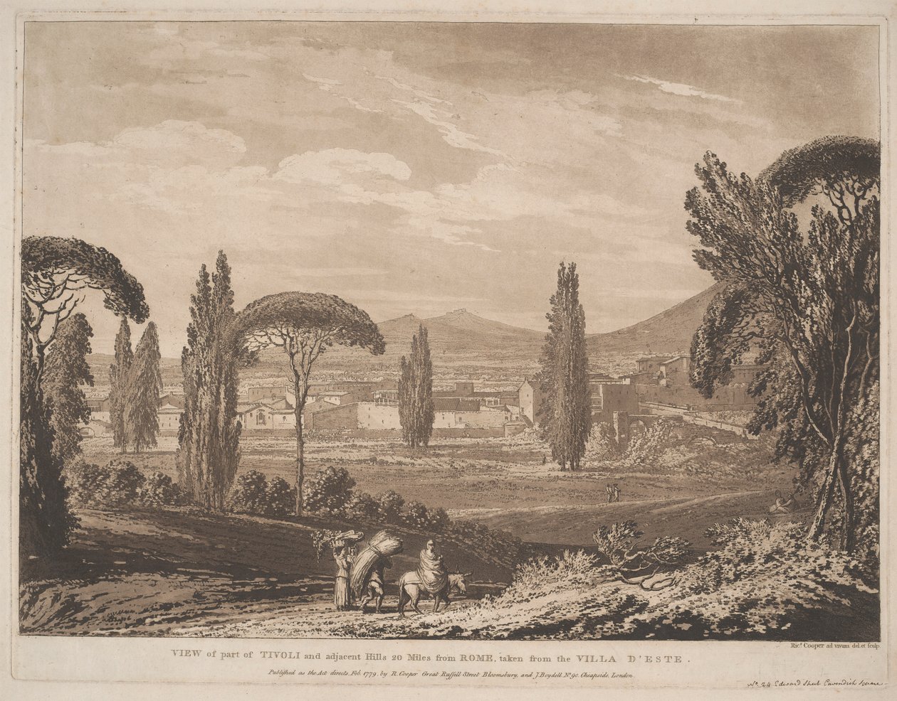 View of Part of Tivoli and Adjacent Hills by Richard Cooper the Elder