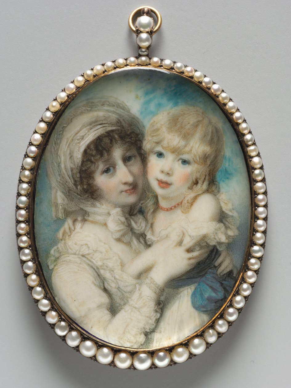 Portrait of Catherine Clemens and Her Son, John Marcus Clemens, c. 1800 by Richard Cosway