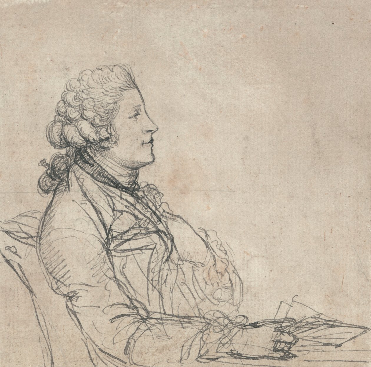 Profile Study of a Young Man by Richard Cosway