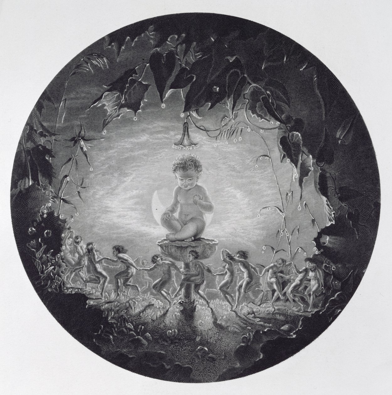 Puck and the Fairies, engraved by William Home Lizars (1788-1859) by Richard Dadd