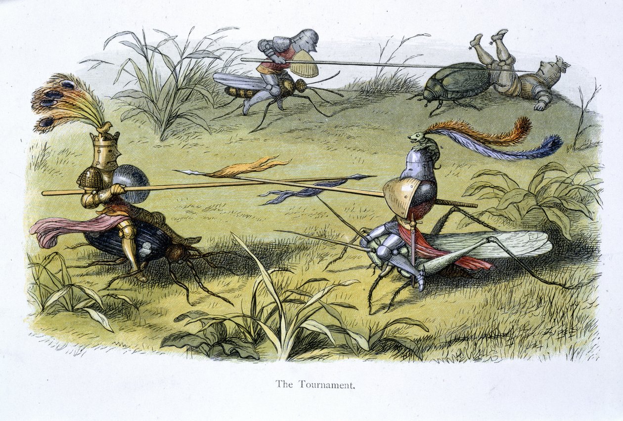 Elf Knights Jousting by Richard Doyle