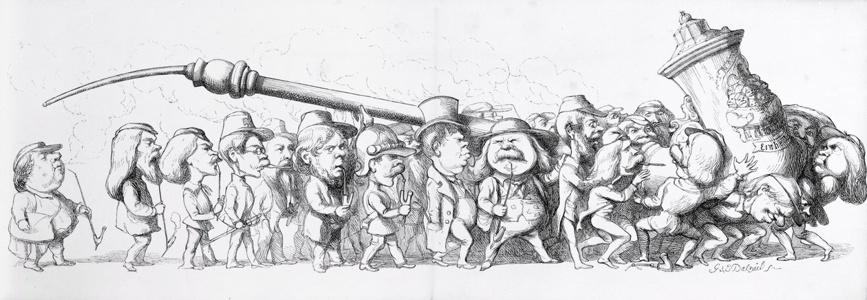 German Visitors to the Great Exhibition by Richard Doyle