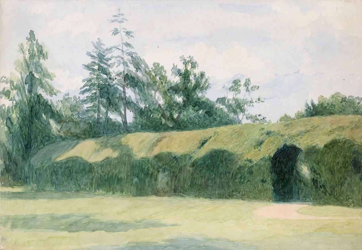 The Yew Parterre at Headfort House, County Meath by Richard Doyle