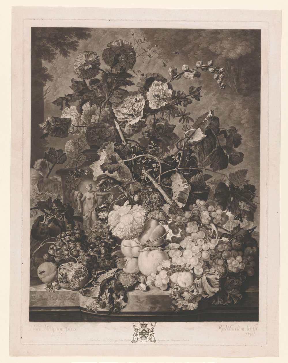 Still Life of Fruit and Flowers by Richard Earlom