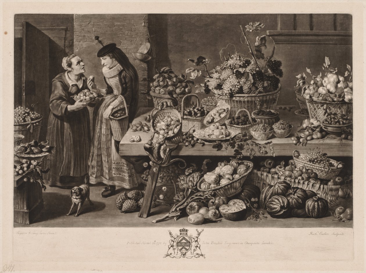 The Four Markets: The Fruit Market by Richard Earlom