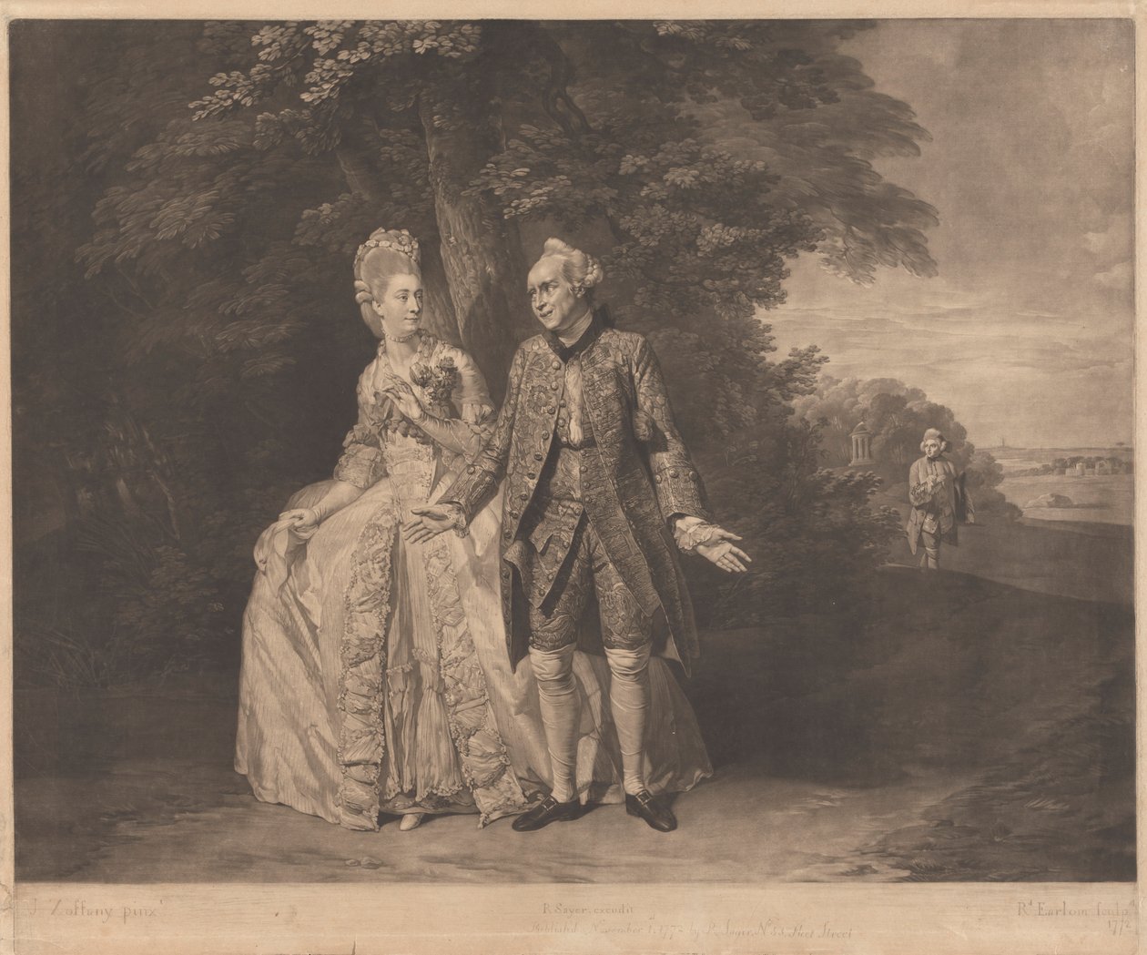 Thomas King and Mrs. Baddeley by Richard Earlom