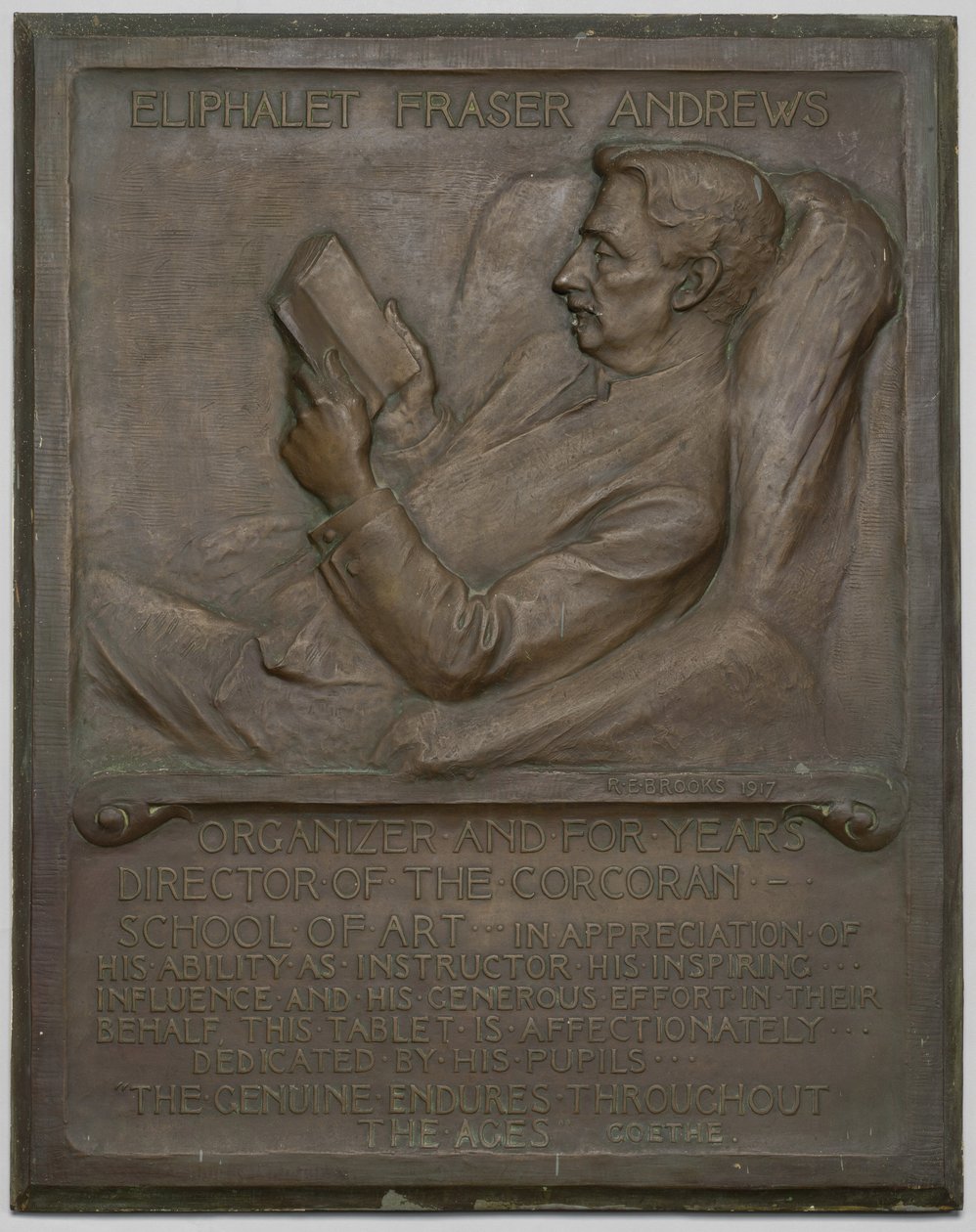 Memorial Tablet to the Late E. F. Andrews, 1917 by Richard Edwin Brooks