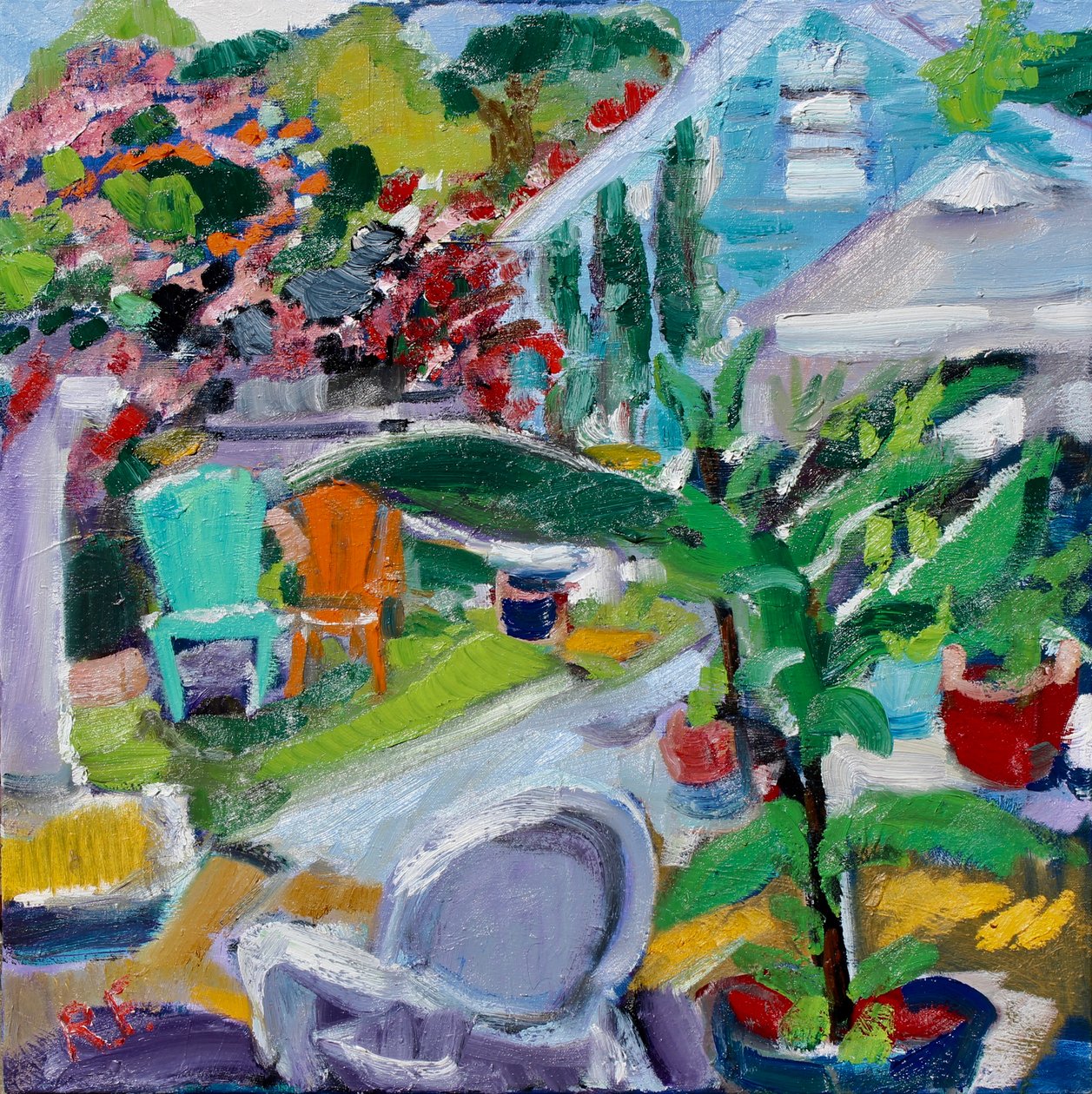 Backyard, West Hollywood by Richard Fox