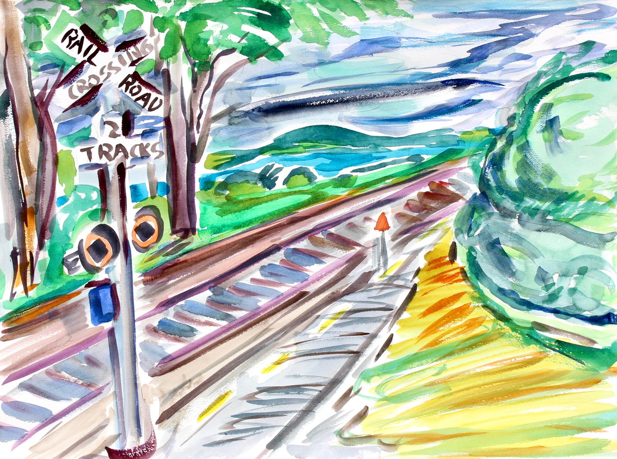 Railroad Crossing, 2020 by Richard Fox