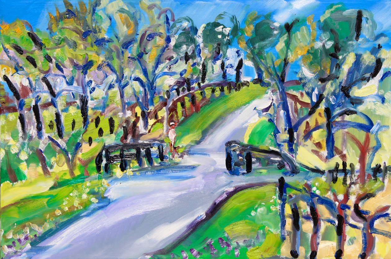 Walking up the Road, 2021 by Richard Fox