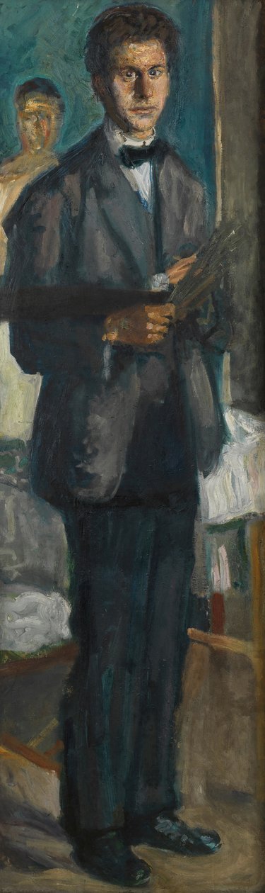 Self-Portrait with a Palette, 1906-1907 by Richard Gerstl