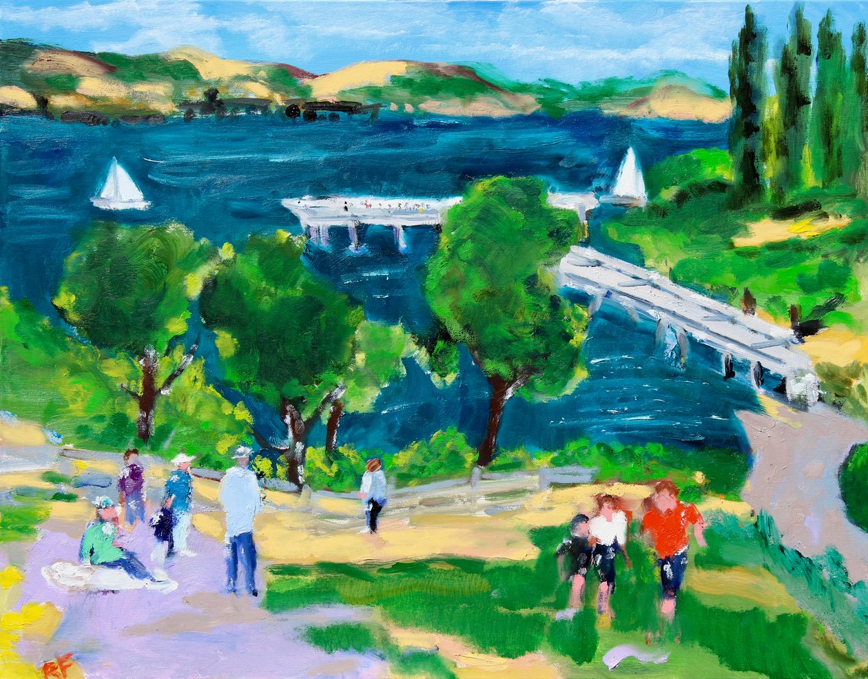 Paradise Beach Pier, Tiburon, California by Richard H. Fox