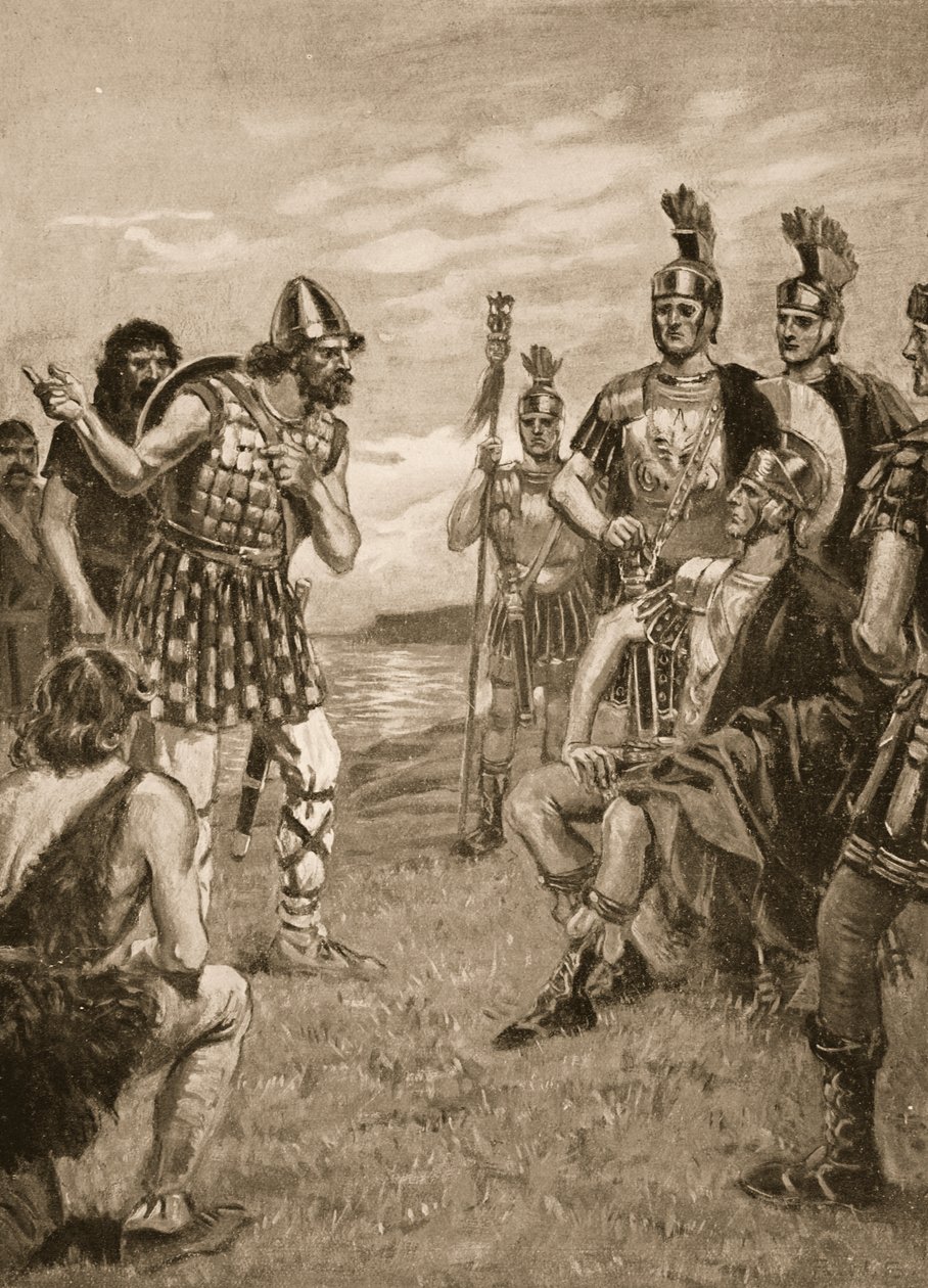 Agricola receives an Irish King, illustration from 