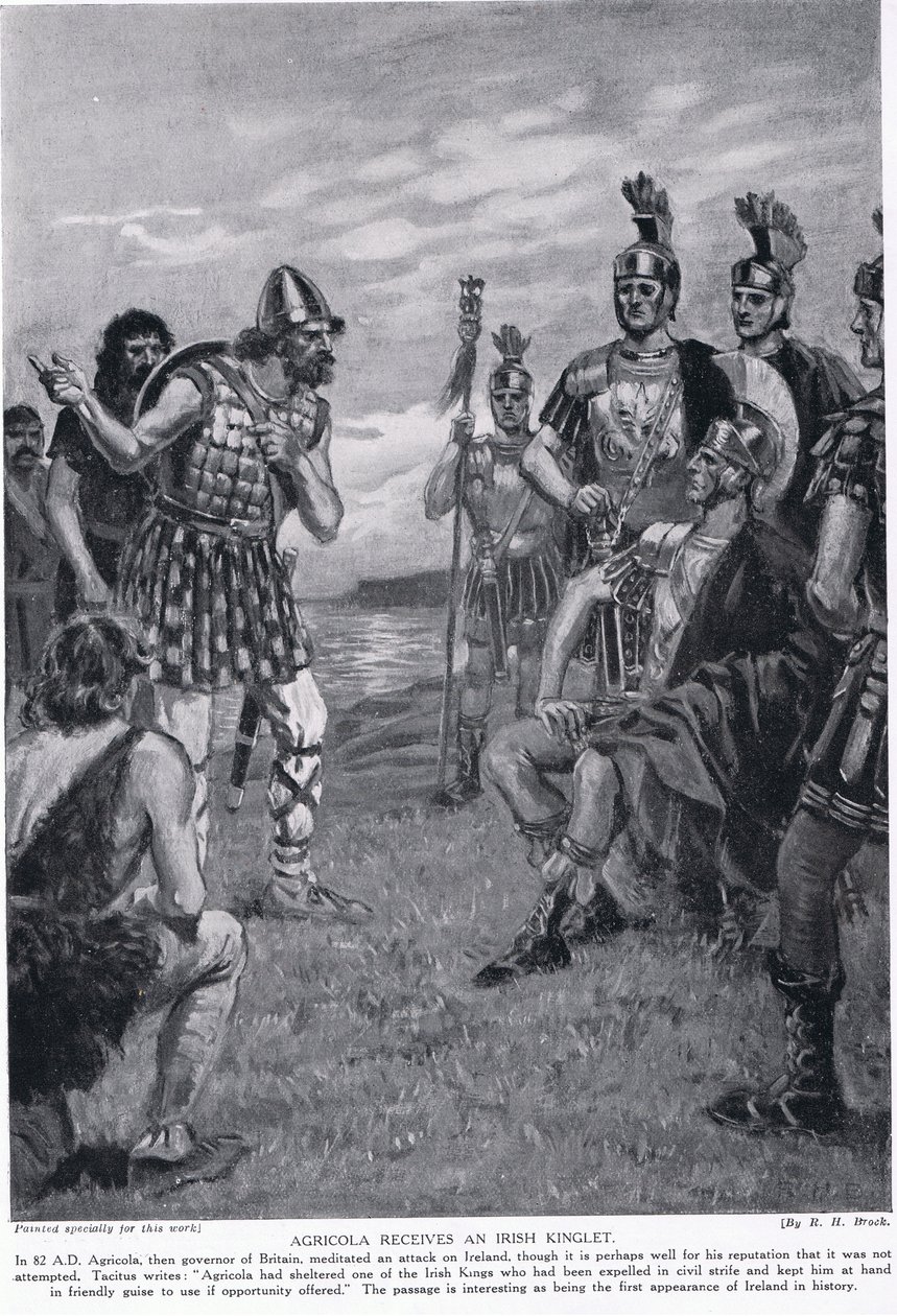 Agricola receives an Irish Kinglet, illustration from 