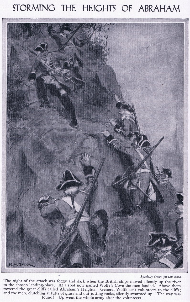 Storming of the Heights of Abraham by Richard Henry Brock