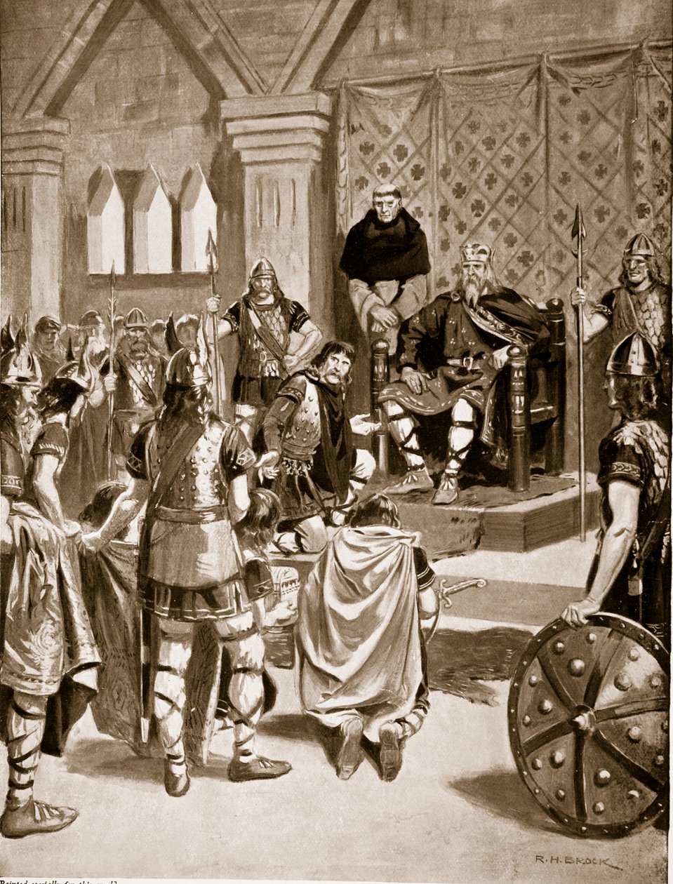 Trophies from Charlemagne Presented to Offa of Mercia, 786 BC, Illustration from 