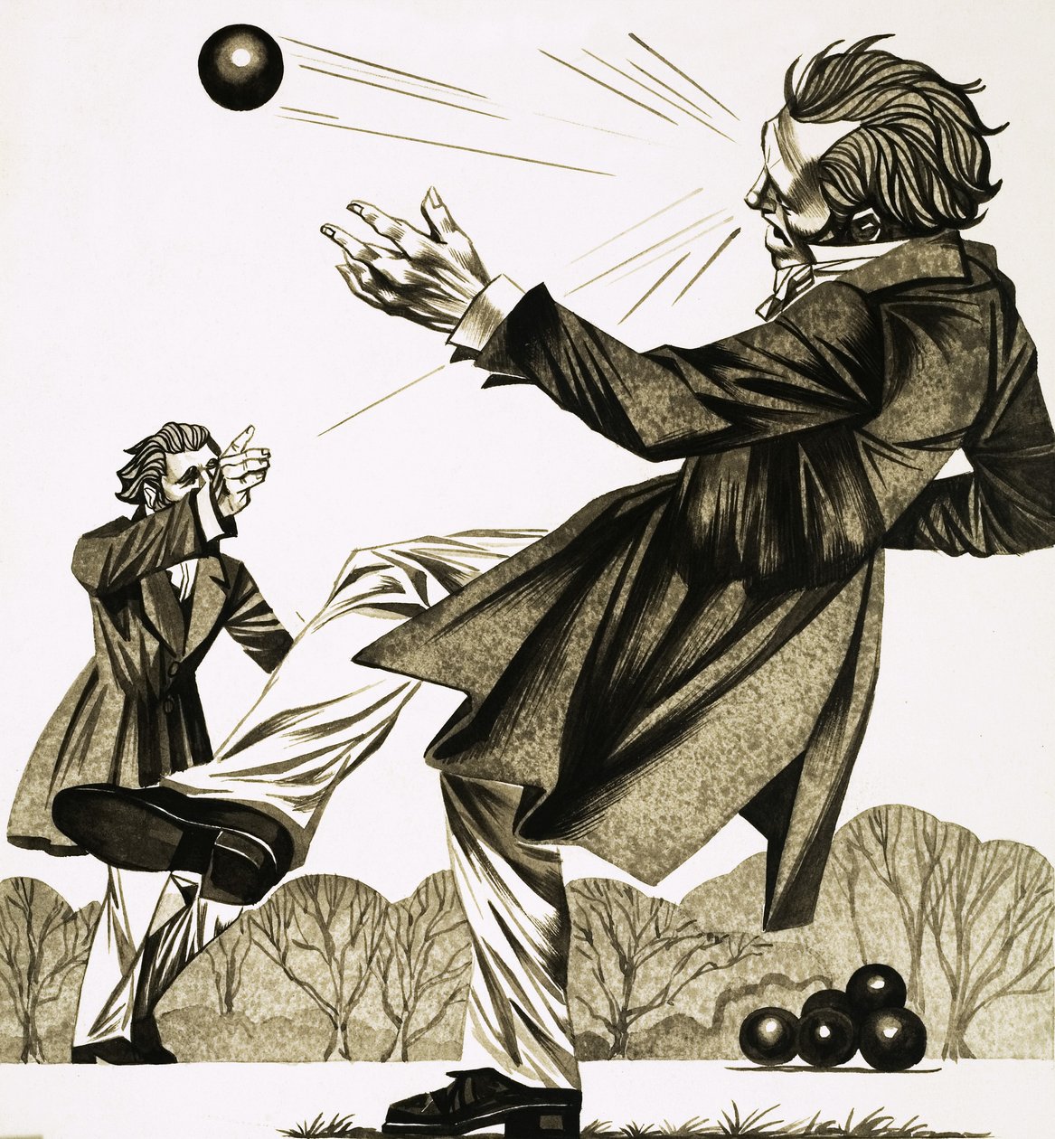 Two Frenchmen Chose to Duel by Hurling Billiard Balls at Each Other by Richard Hook