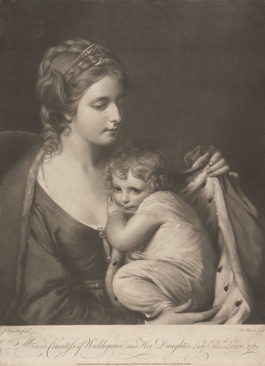 Maria Countess of Waldegrave and Her Daughter Lady Elizabeth Laura by Richard Houston