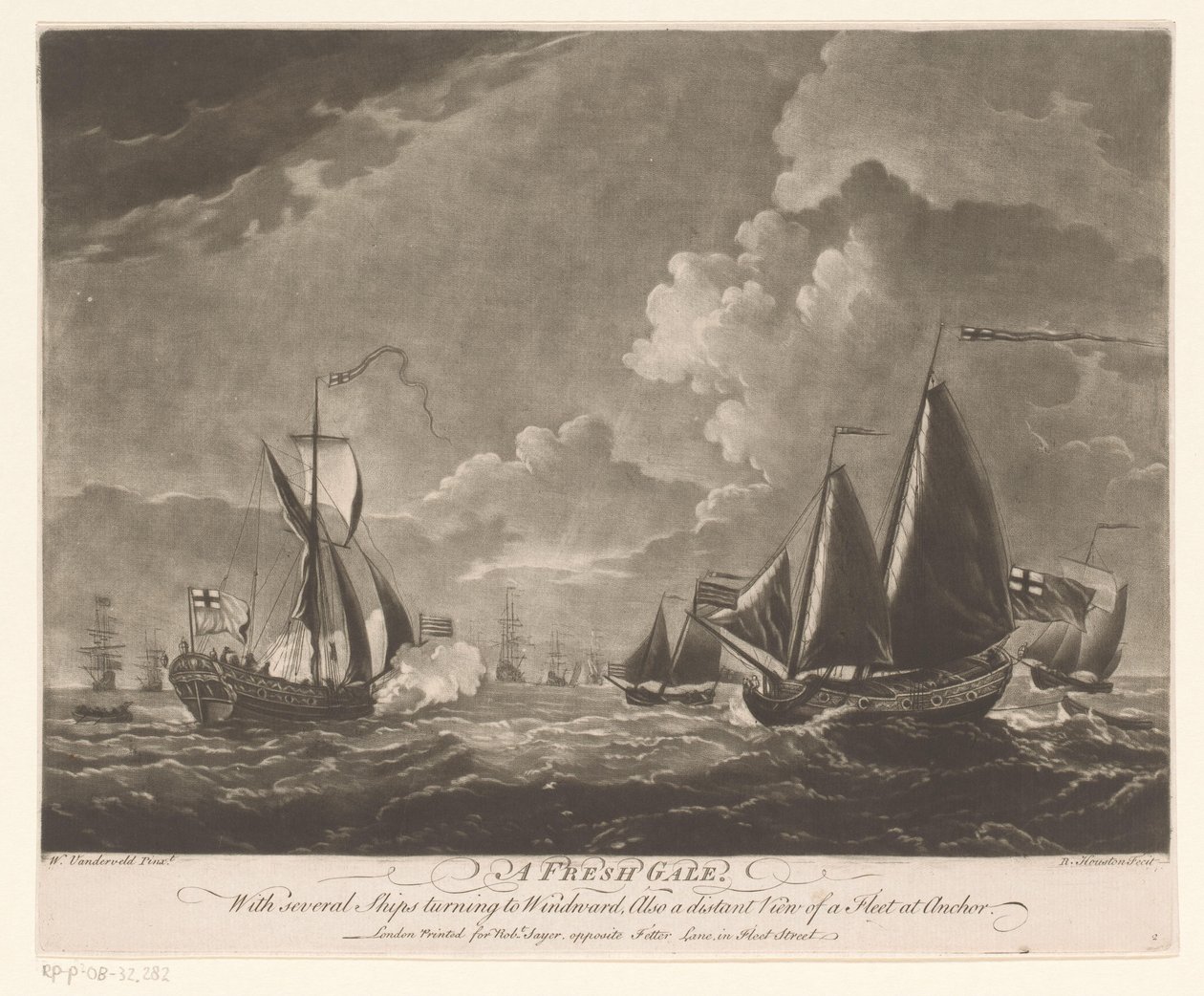 Fleet on a Rough Sea by Richard Houston