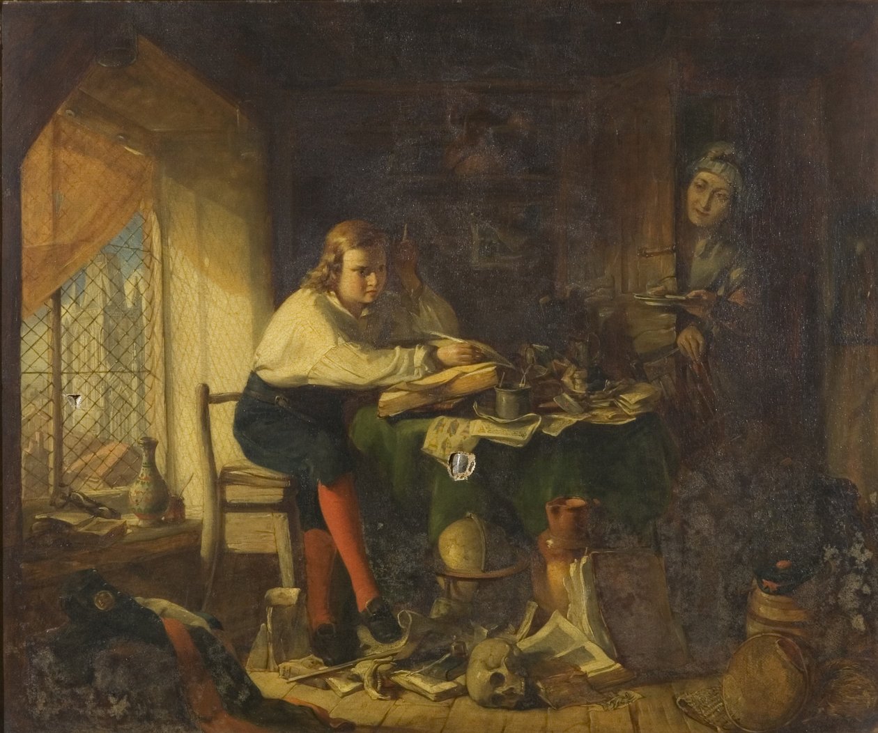 Chatterton Composing the Rowleian Manuscripts by Richard J. Lewis