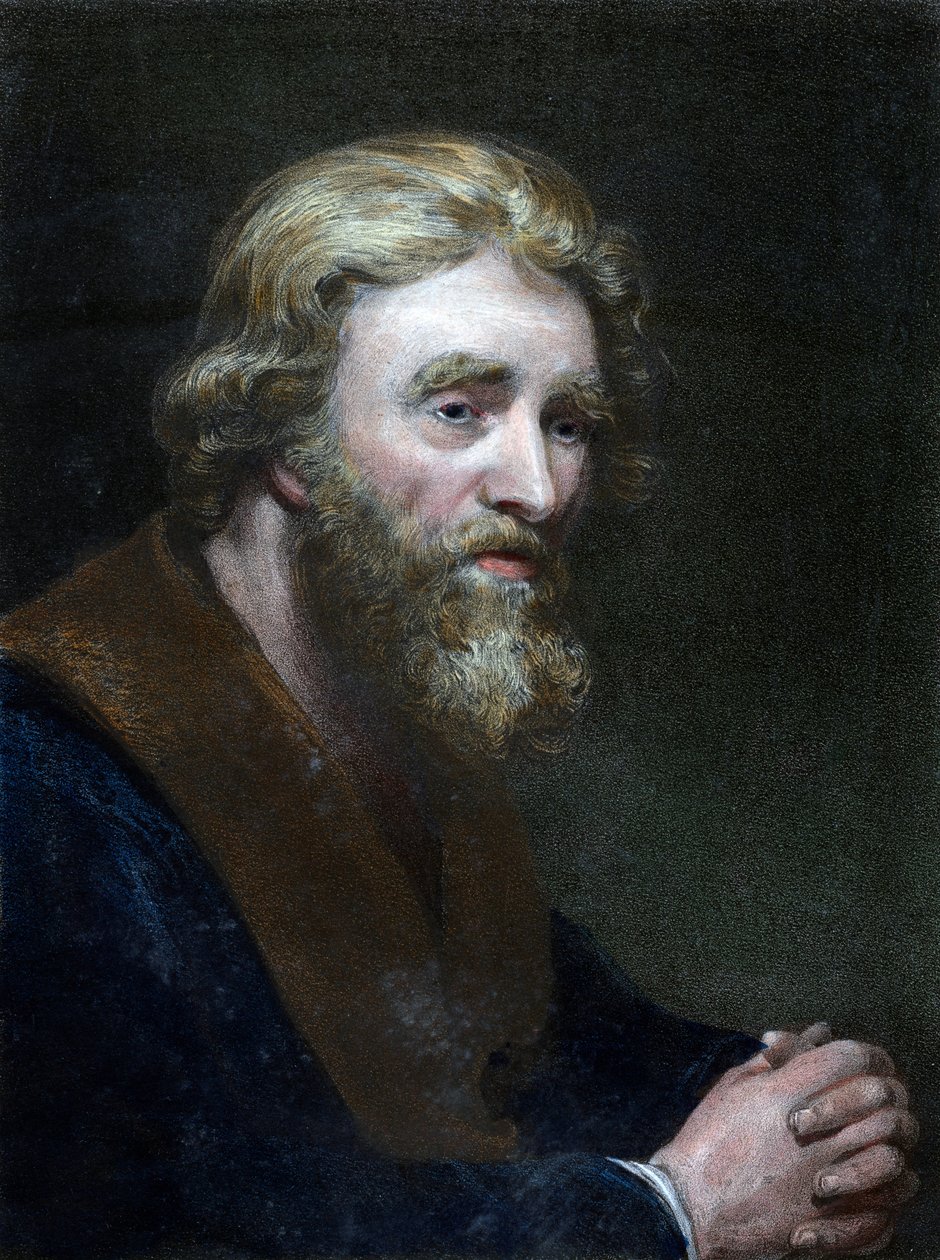 Portrait of a Bearded Man, 19th Century by Richard James Lane