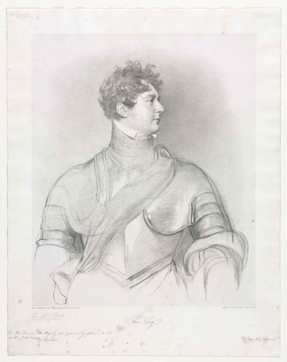 The King, George IV of Great Britain by Richard James Lane