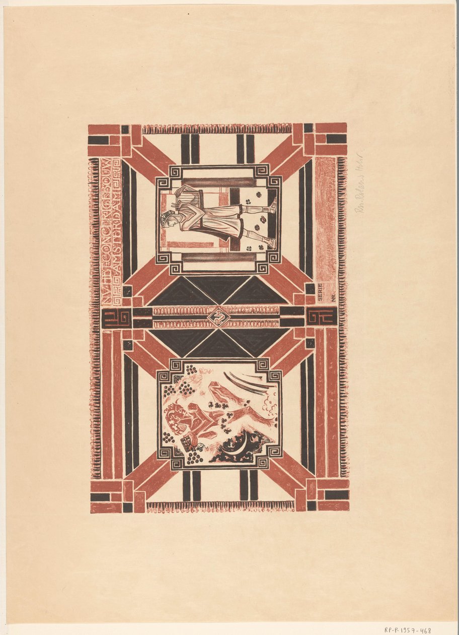 Cover Design for: Program of the Concertgebouw Amsterdam by Richard Nicolaüs Roland Holst (signed by artist)