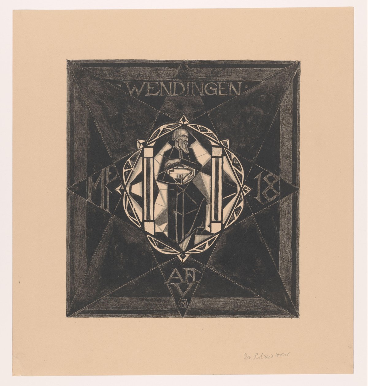 Cover Design for: Wendingen, 1918 by Richard Nicolaüs Roland Holst (signed by artist)