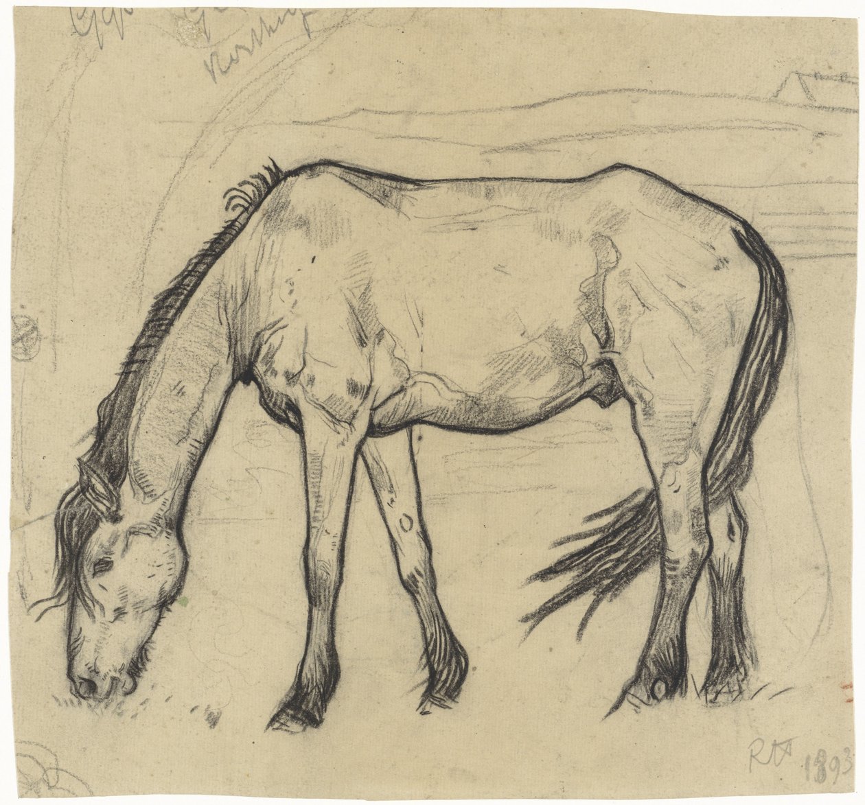 Grazing Horse in Noordwijk by Richard Nicolaüs Roland Holst