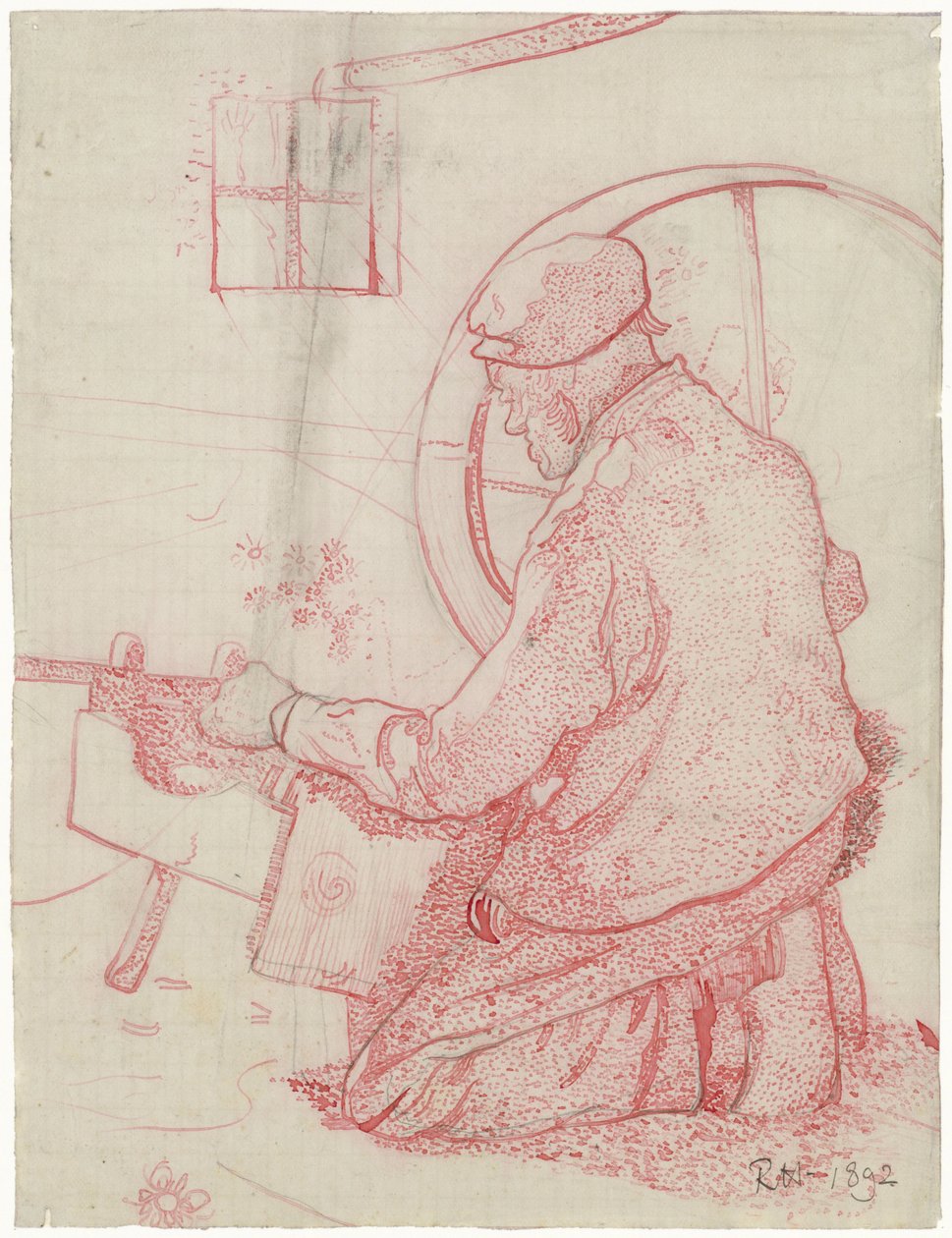 Home Weaver from Laren by Richard Nicolaüs Roland Holst