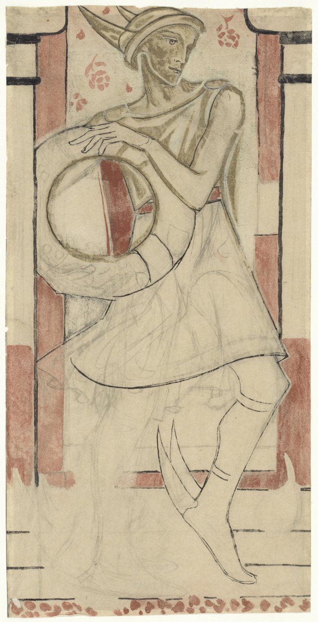 Mercury, Badge for Faithful Service, Calvé, Delft by Richard Nicolaüs Roland Holst
