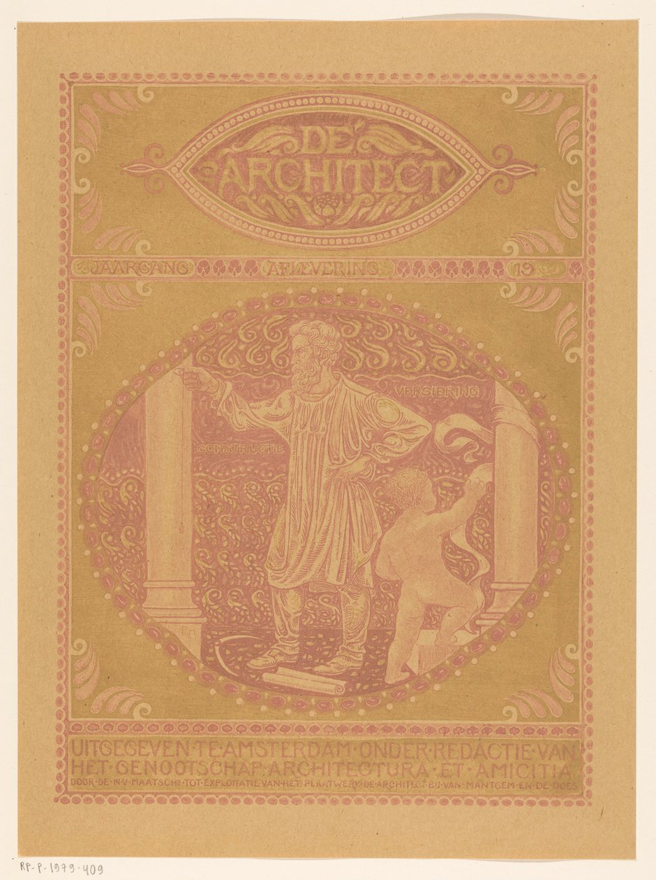 Cover Design for: De Architect, 1911 by Richard Nicolaüs Roland Holst