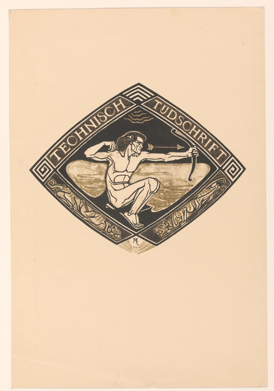 Cover Design for: Technical Journal, 1914 by Richard Nicolaüs Roland Holst