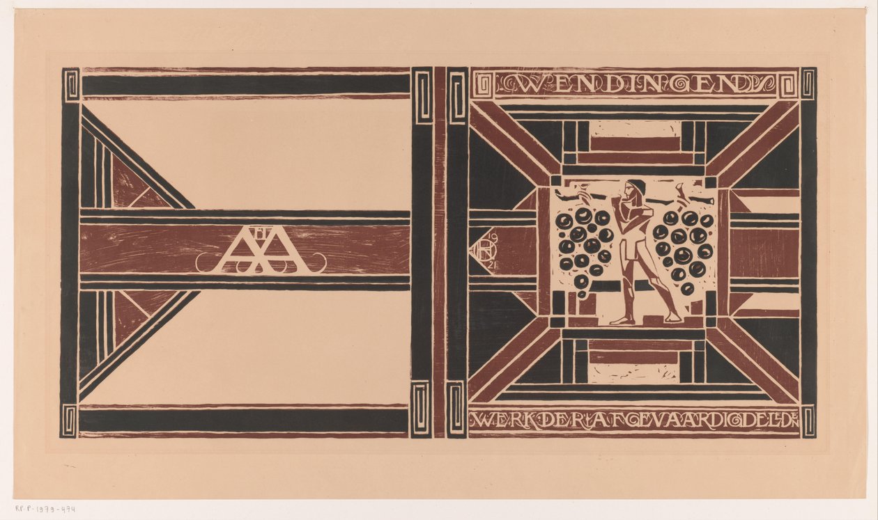 Cover design for: Wendingen, 1921 by Richard Nicolaüs Roland Holst