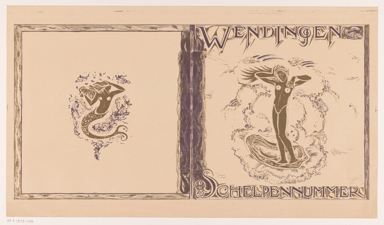 Cover Design for: Wendingen, Shell Issue, 1923 by Richard Nicolaüs Roland Holst