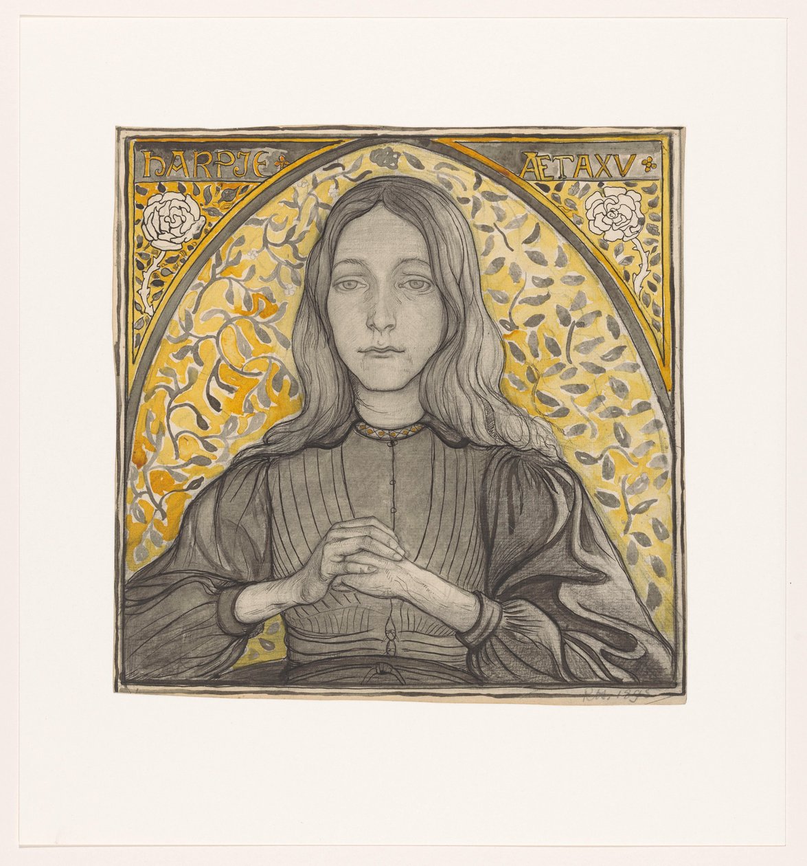 Portrait of Harpje, Aged 15 by Richard Nicolaüs Roland Holst