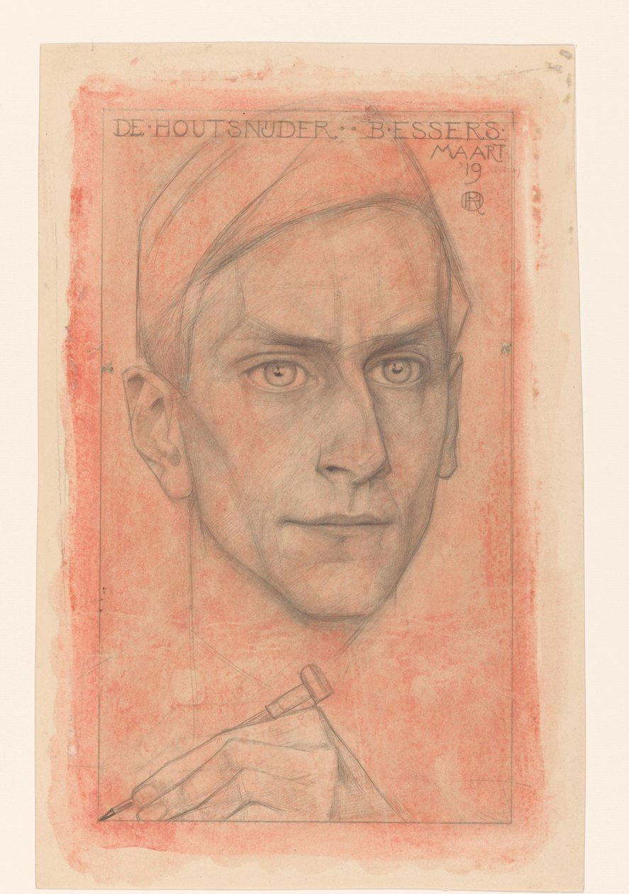 Portrait of the Woodcarver B. Essers by Richard Nicolaüs Roland Holst