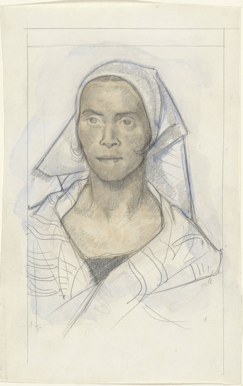 Portrait of a Woman with Headscarf by Richard Nicolaüs Roland Holst