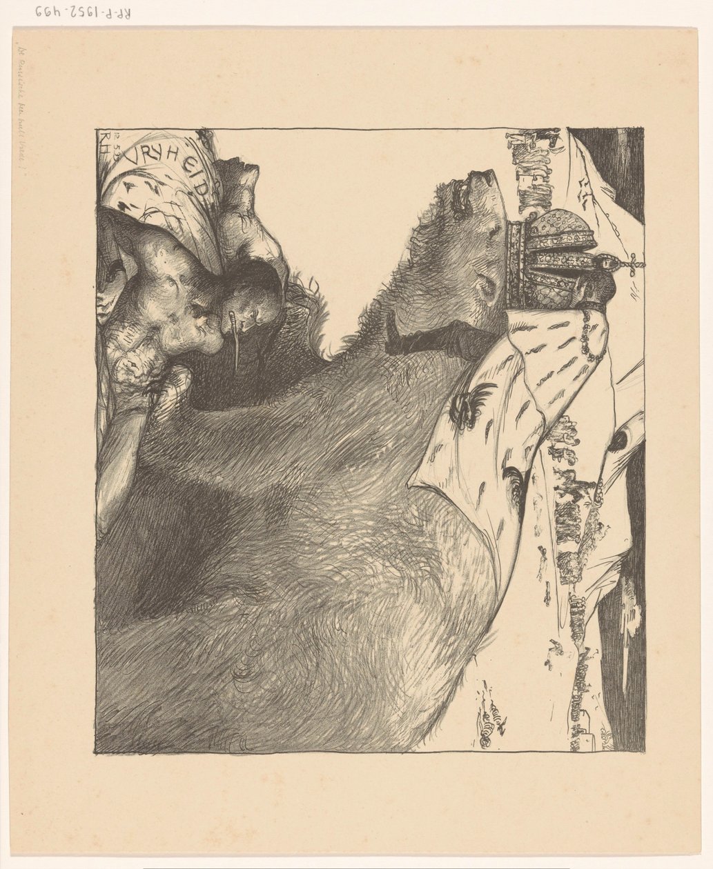 Tsar Nicholas II of Russia on the Russian Bear by Richard Nicolaüs Roland Holst