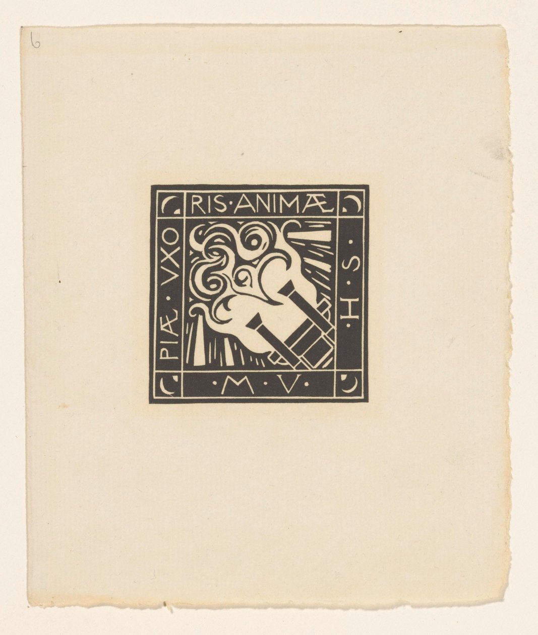 Vignette in Memory of Mary Vincentia Huizinga-Schorer by Richard Nicolaüs Roland Holst