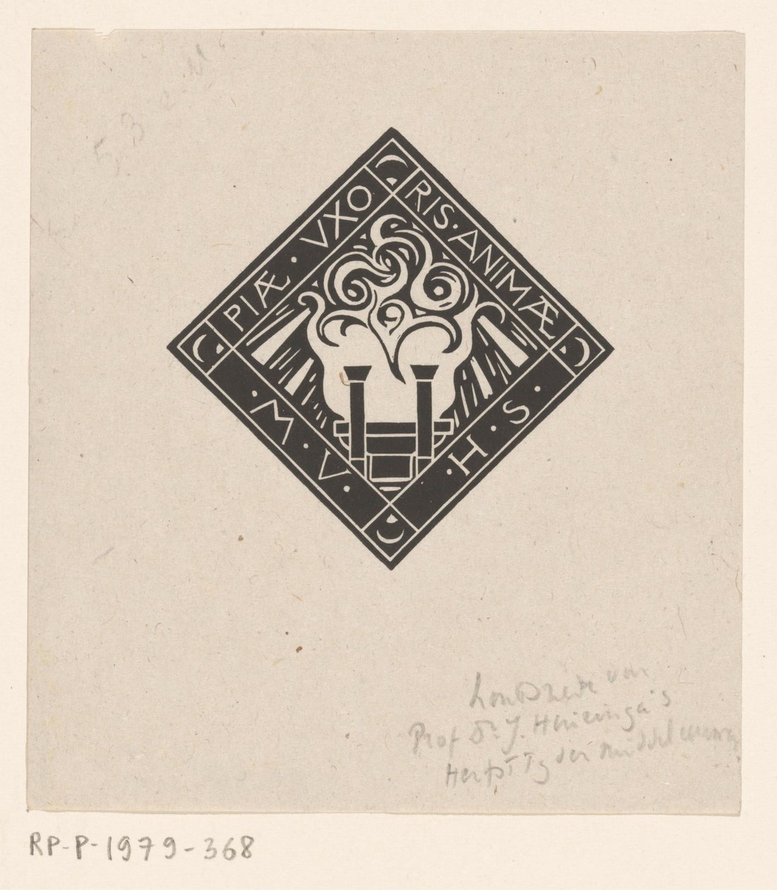 Vignette in Memory of Mary Vincentia Huizinga-Schorer by Richard Nicolaüs Roland Holst