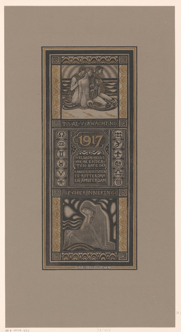 Charity Calendar for 1917 by Richard Nicolaüs Roland Holst