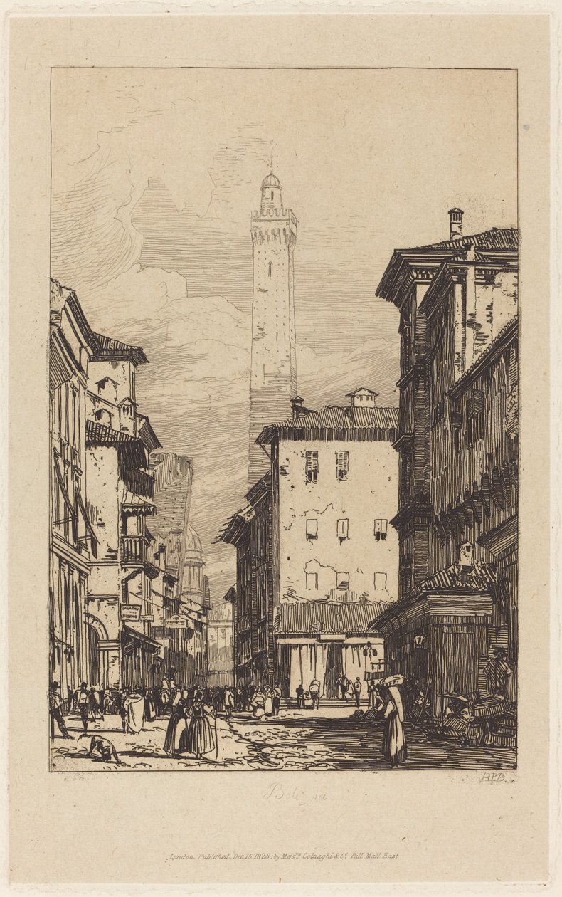 Bologna by Richard Parkes Bonington