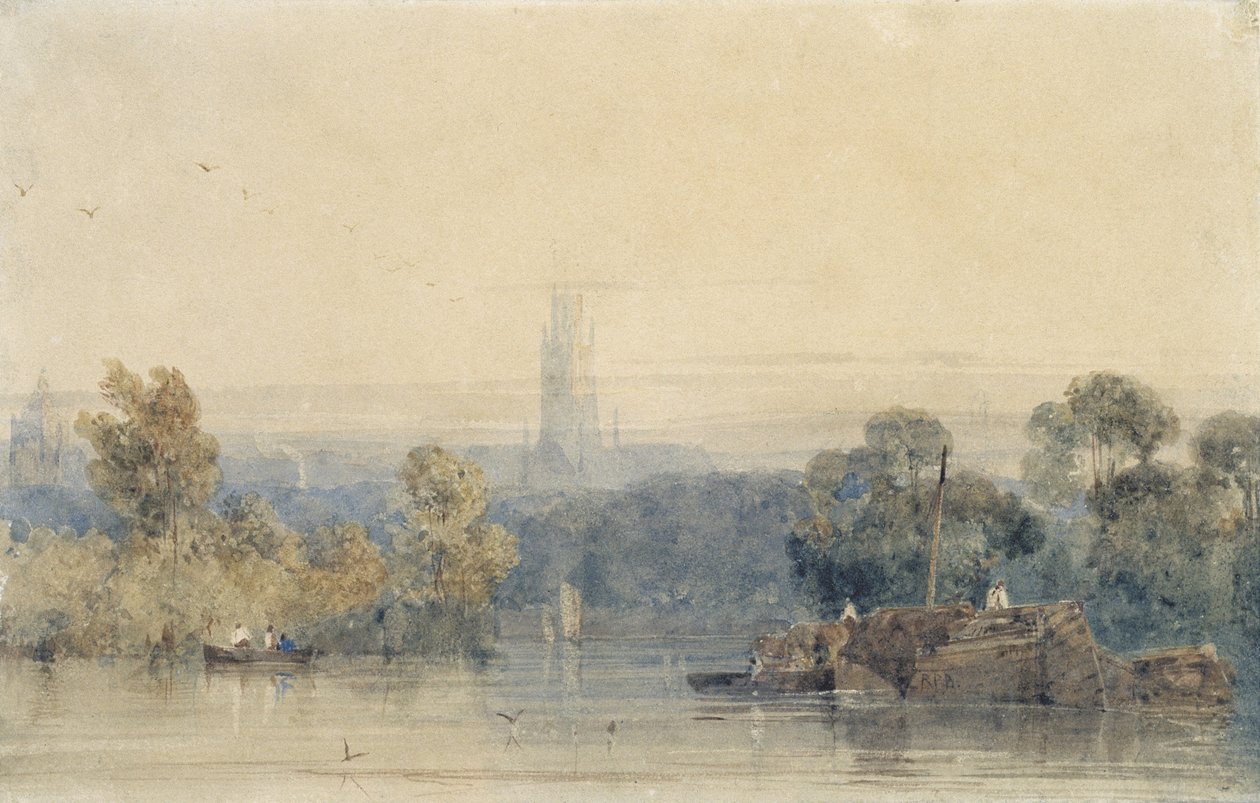 Near Boston, Lincolnshire by Richard Parkes Bonington