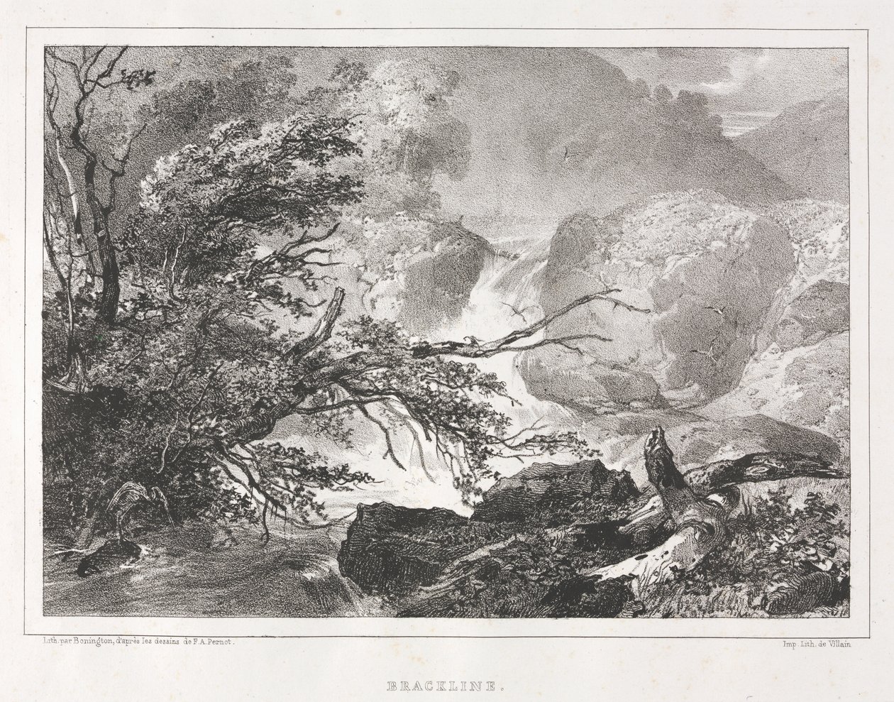 Picturesque Views of Scotland: Brackline by Richard Parkes Bonington
