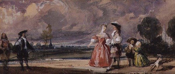 The Meeting by Richard Parkes Bonington