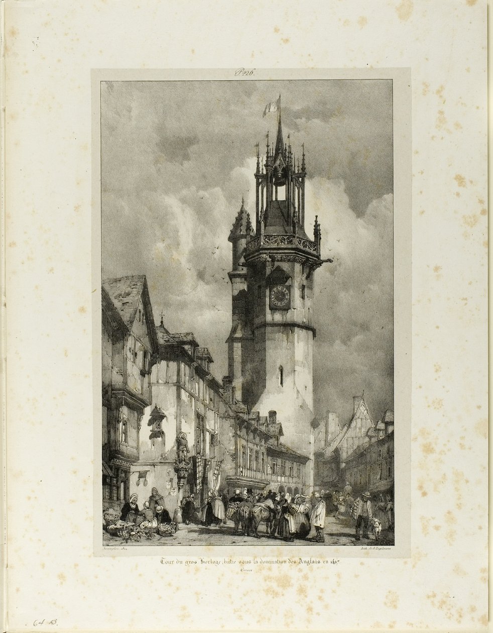 Tour of the Gros Horloge by Richard Parkes Bonington